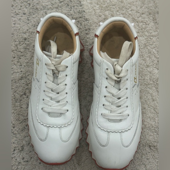 CHRISTIAN LOUBOUTIN Loubishark Donna Red Sole Runner Sneakers - Picture 10 of 10